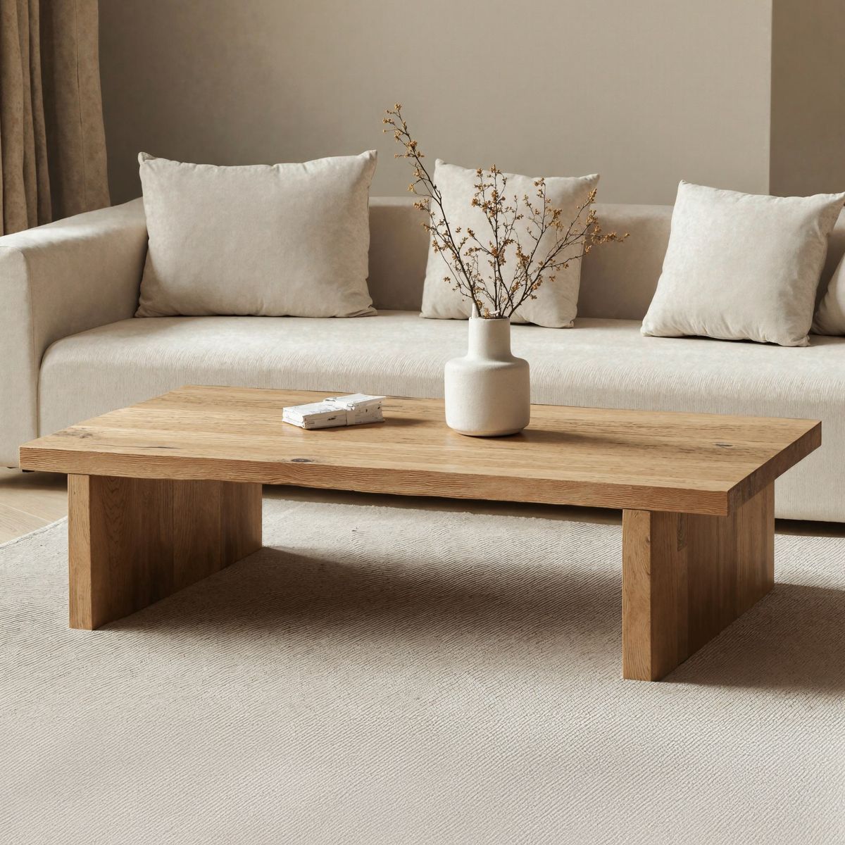 Minimalist Oak Coffee Table