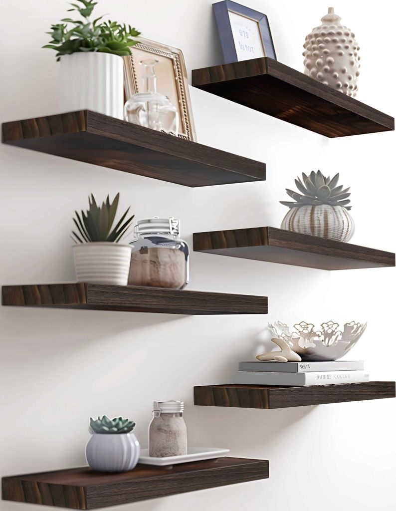 Industrial Floating Wall Shelves
