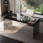 Glass Top Writing Desk