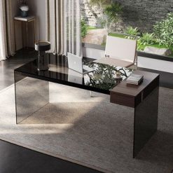 Glass Top Writing Desk