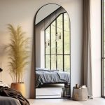 Full-Length Arched Floor Mirror