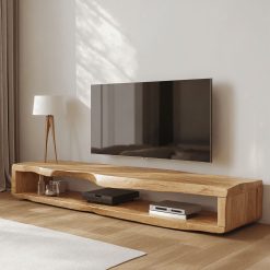 Rustic Wood Media Console