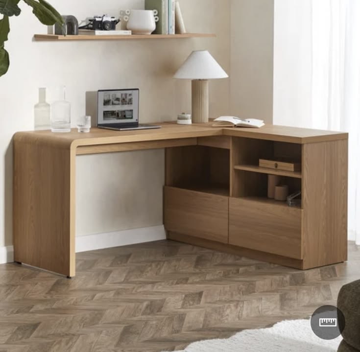 Scandi-Style L-Shaped Desk