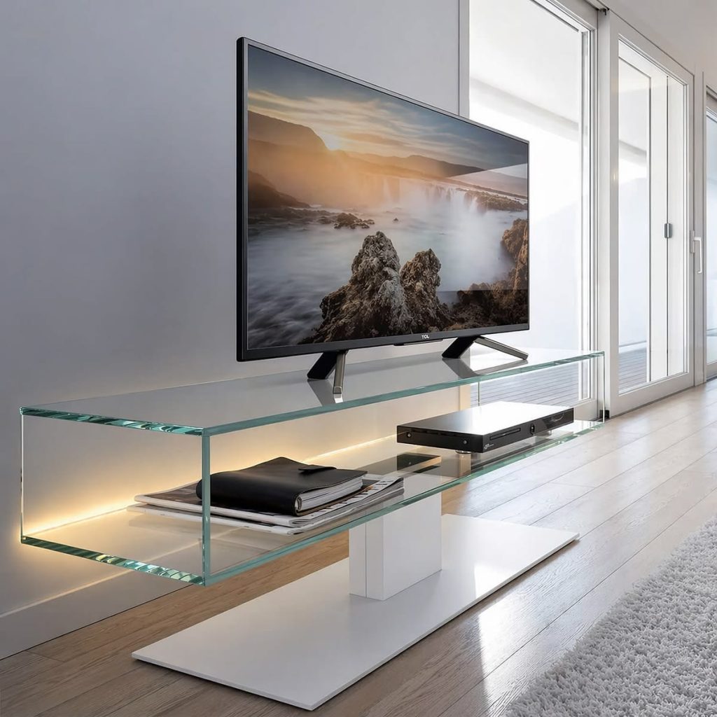 Contemporary Glass TV Stand