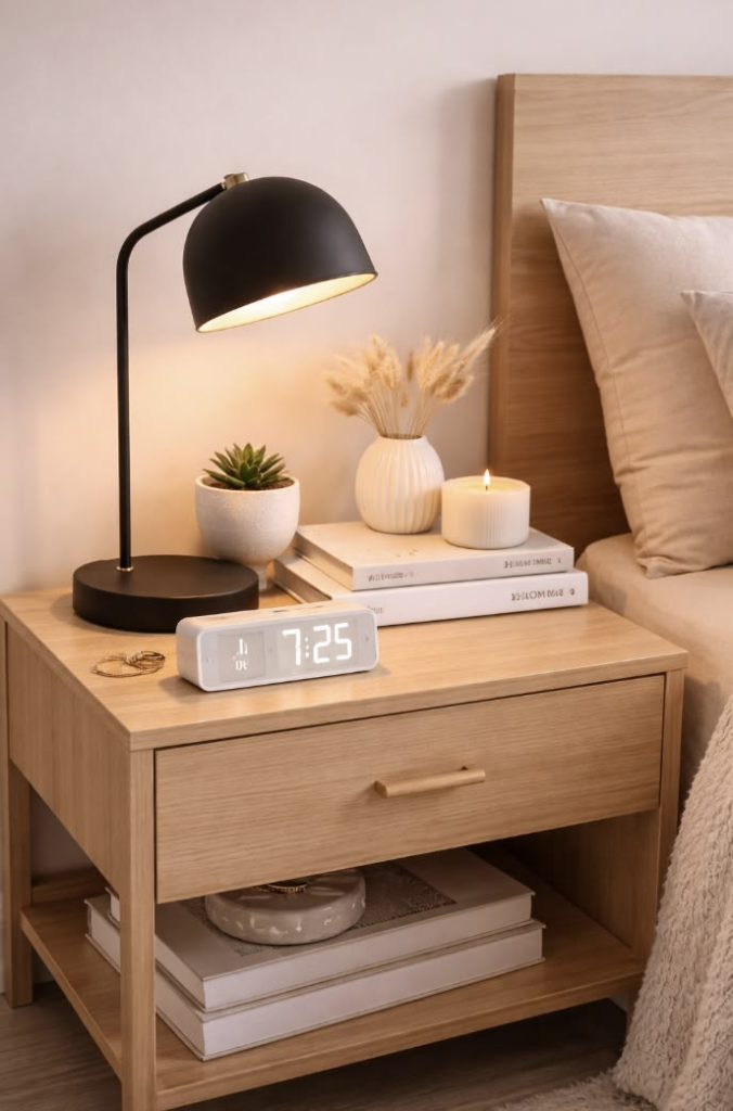 Minimalist Nightstand Essentials